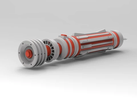 Lightsaber Leia Organa Solo The Rise of Skywalker 3D Print Model