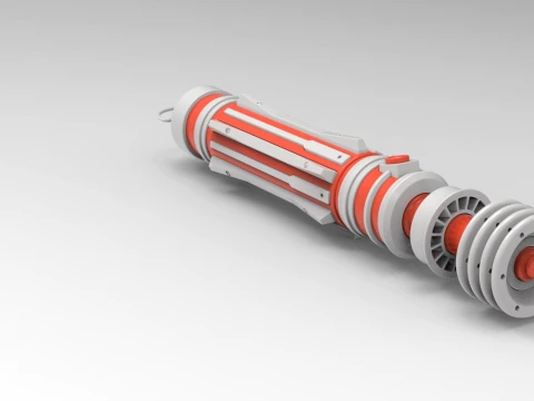 Lightsaber Leia Organa Solo The Rise of Skywalker 3D Print Model