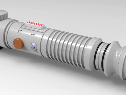 Lightsaber Ki-Adi Mundi The Attack of the Clones 3D Baskı Modeli