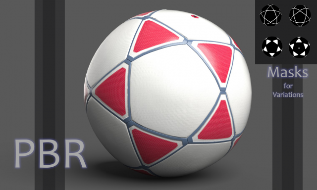 Star Shape Soccer 3D Model