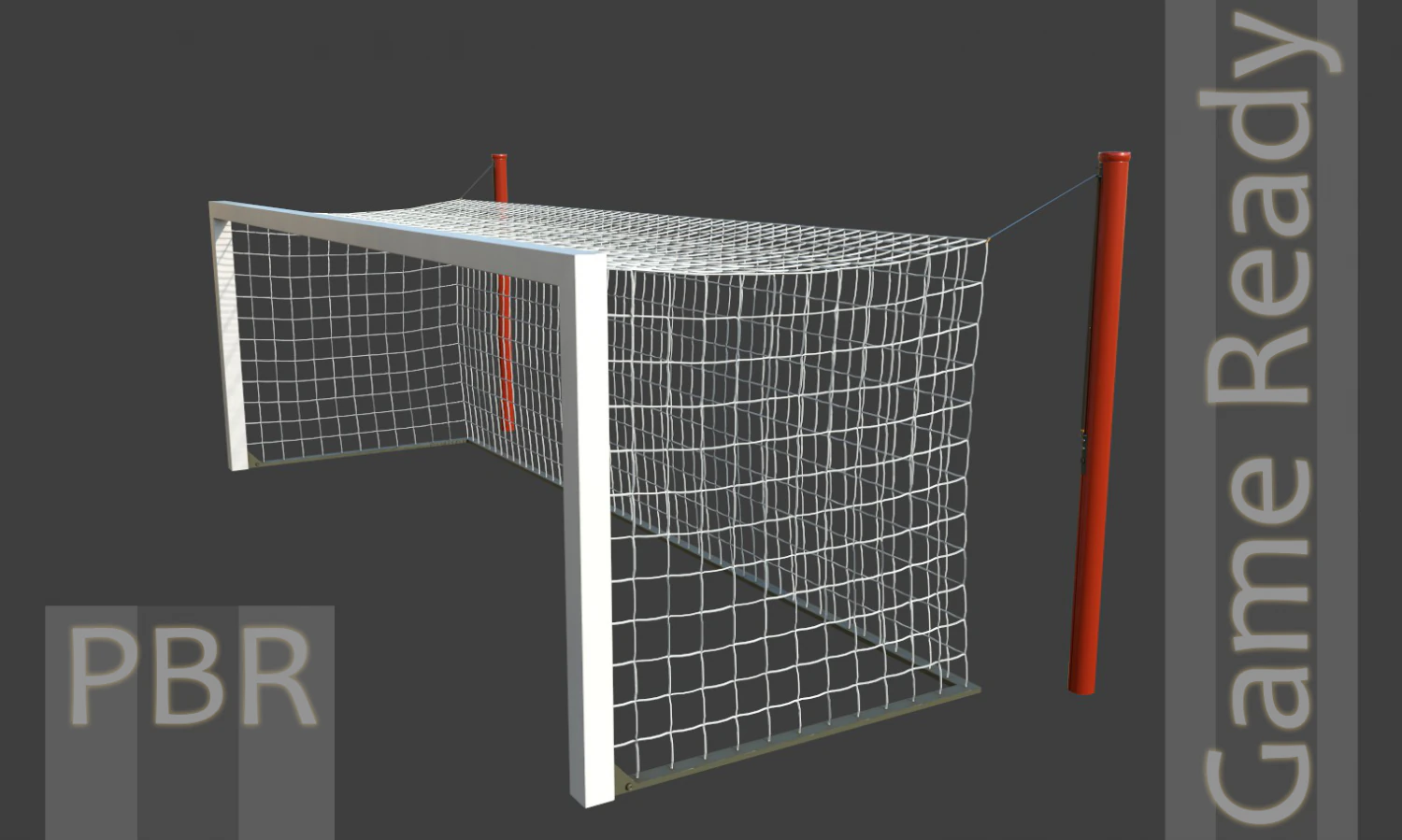 Goal Post 3D Model .c4d .max .obj .3ds .fbx .stl .blend 