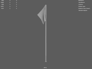 Corner Flag 3D Model