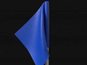 Flaga narożna Model 3D