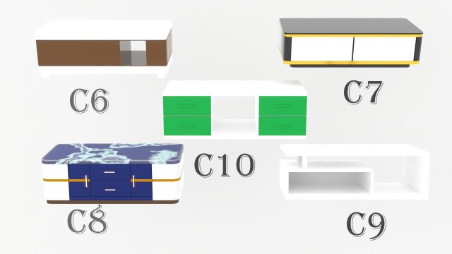 Coffee tables Modelo 3D .c4d .max .obj .3ds .fbx .stl .blend 
