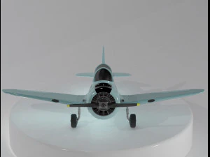 north american t-6 texan 3D Model