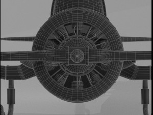 north american t-6 texan Model 3D
