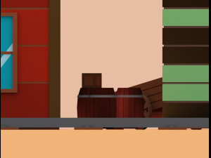 wild west city Modello 3D