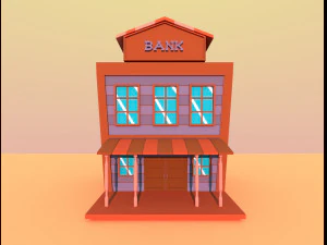 wild west city 3D Model
