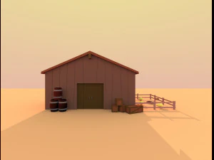 wild west city 3D Model