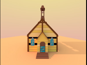wild west city Modello 3D