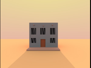 wild west city Modello 3D