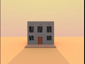 wild west city 3D Model