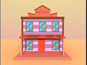 wild west city Modello 3D