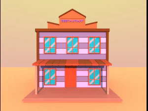 wild west city 3D Model