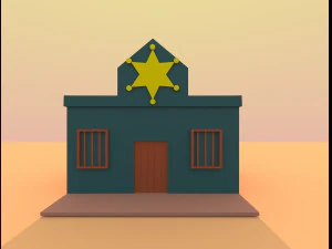wild west city 3D Model