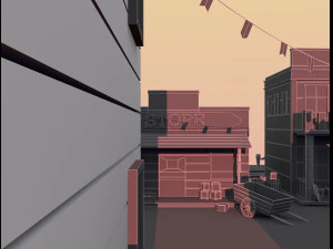 wild west city 3D Model