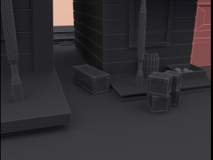 wild west city Modello 3D