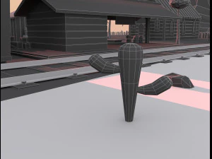 wild west city 3D Model