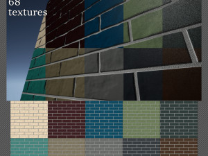 simple bricks color pack - 68 textures CG 텍스쳐