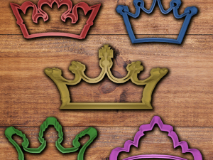 crown cookie cutter set 3D प्रिंट मॉडल