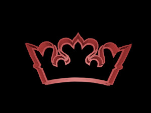crown cookie cutter set 3D 프린트 모델