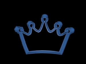 crown cookie cutter set 3D 프린트 모델