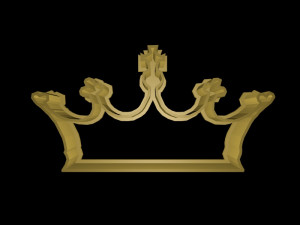 crown cookie cutter set 3D 프린트 모델