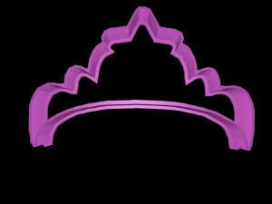 crown cookie cutter set 3D 프린트 모델