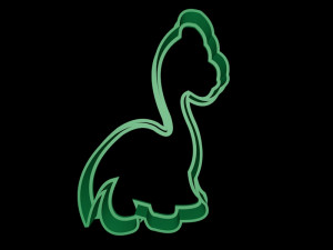 dinosaur cookie cutter set 3D प्रिंट मॉडल