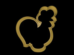 fancy animals cookie cutter set 3D Print Model