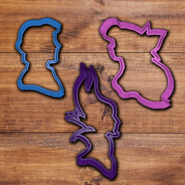 disney sleeping beauty cookie cutter set Modèles 3D en vedette .c4d .max .obj .3ds .fbx .stl .blend 