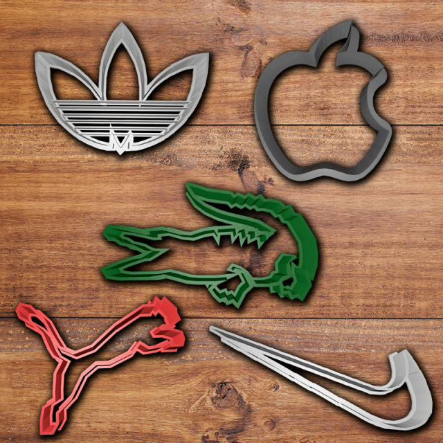 famous clothing brands cookie cutter set 3D Print Model in Kitchen and  Dining 3DExport