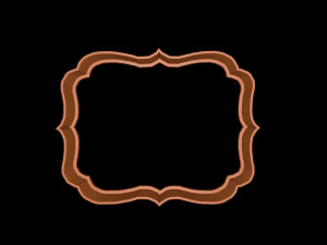 vintage frame cookie cutter set 2 3D Print Model