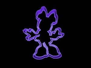 minnie and mickey cookie cutter set 3D Print Model