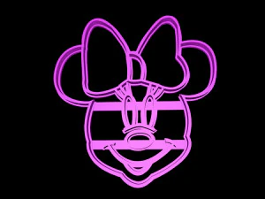 minnie and mickey cookie cutter set 3D Print Model