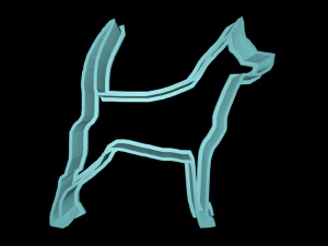 dog cookie cutter set 3D Print Model
