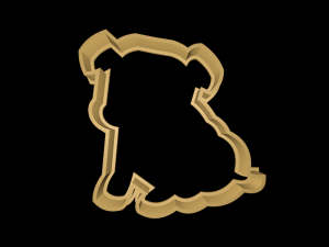 dog cookie cutter set 3D 프린트 모델