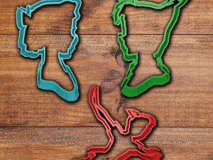 peter pan cookie cutter set 3D 프린트 모델