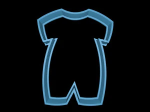 baby clothes cookie cutter set 3D Print Model