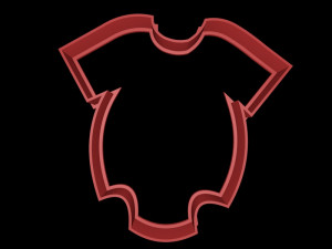 baby clothes cookie cutter set 3D 打印模型