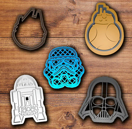 star wars cookie cutter set 3D Print Model .c4d .max .obj .3ds .fbx .stl .blend 