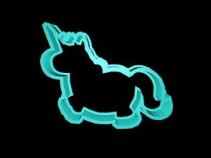 unicorn cookie cutter set Model do druku 3D