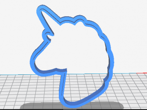 unicorn cookie cutter set Model do druku 3D