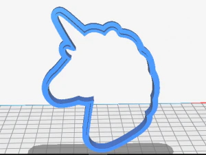 unicorn cookie cutter set 3D Print Model