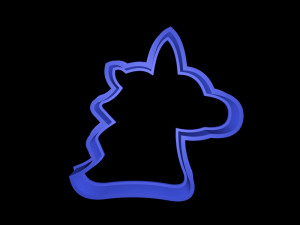 unicorn cookie cutter set Model do druku 3D