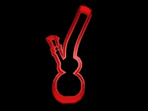 weed marihuana cookie cutter set 3D Print Model