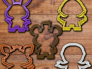 fnaf cookie cutter set 3D 프린트 모델