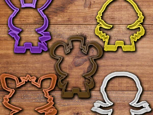 набір формочок для печива fnaf 3D Принт Модель