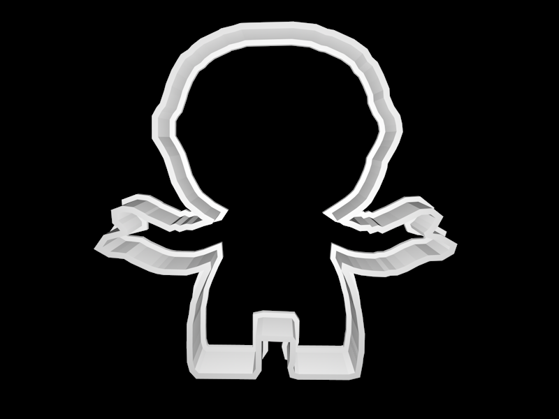 STL file Roblox - Logo - Cookie Cutter - Fondant 🍪・3D printer