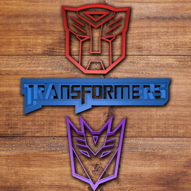 transformers cookie cutter set 3D Print Model .c4d .max .obj .3ds .fbx .stl .blend 